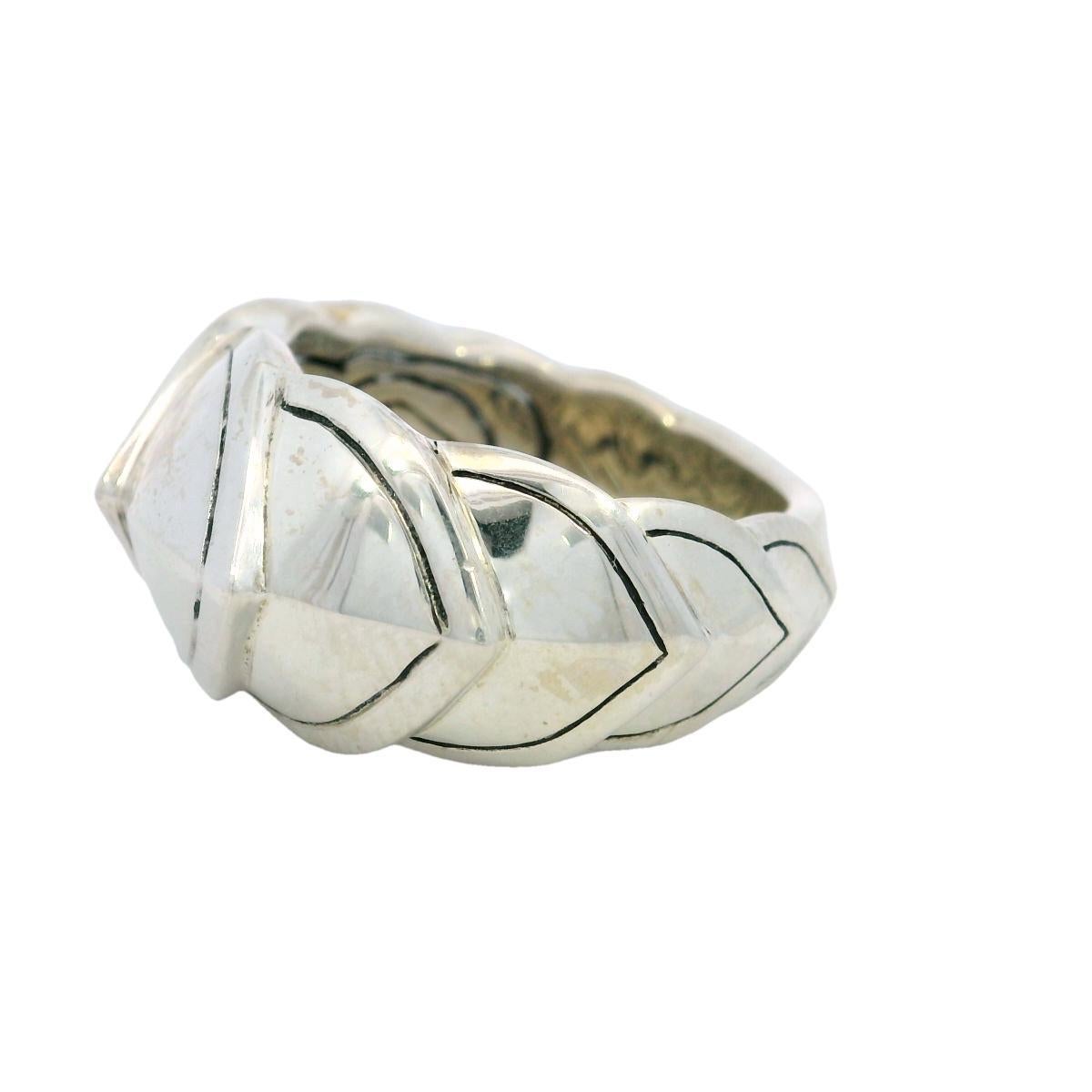 Modern John Hardy Legends Naga Sterling Silver Ring Size 7.5 For Sale 6