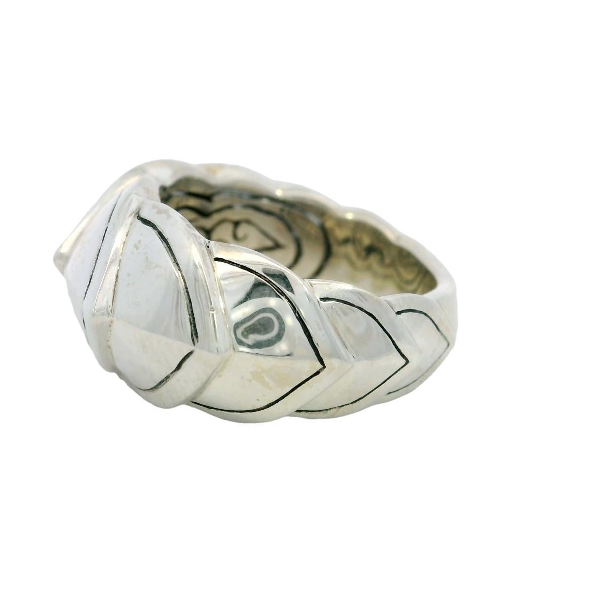 Modern John Hardy Legends Naga Sterling Silver Ring Size 7.5 For Sale 8