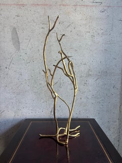 Moderne John Richard Messing Tree Branch Skulptur - Schmuckständer