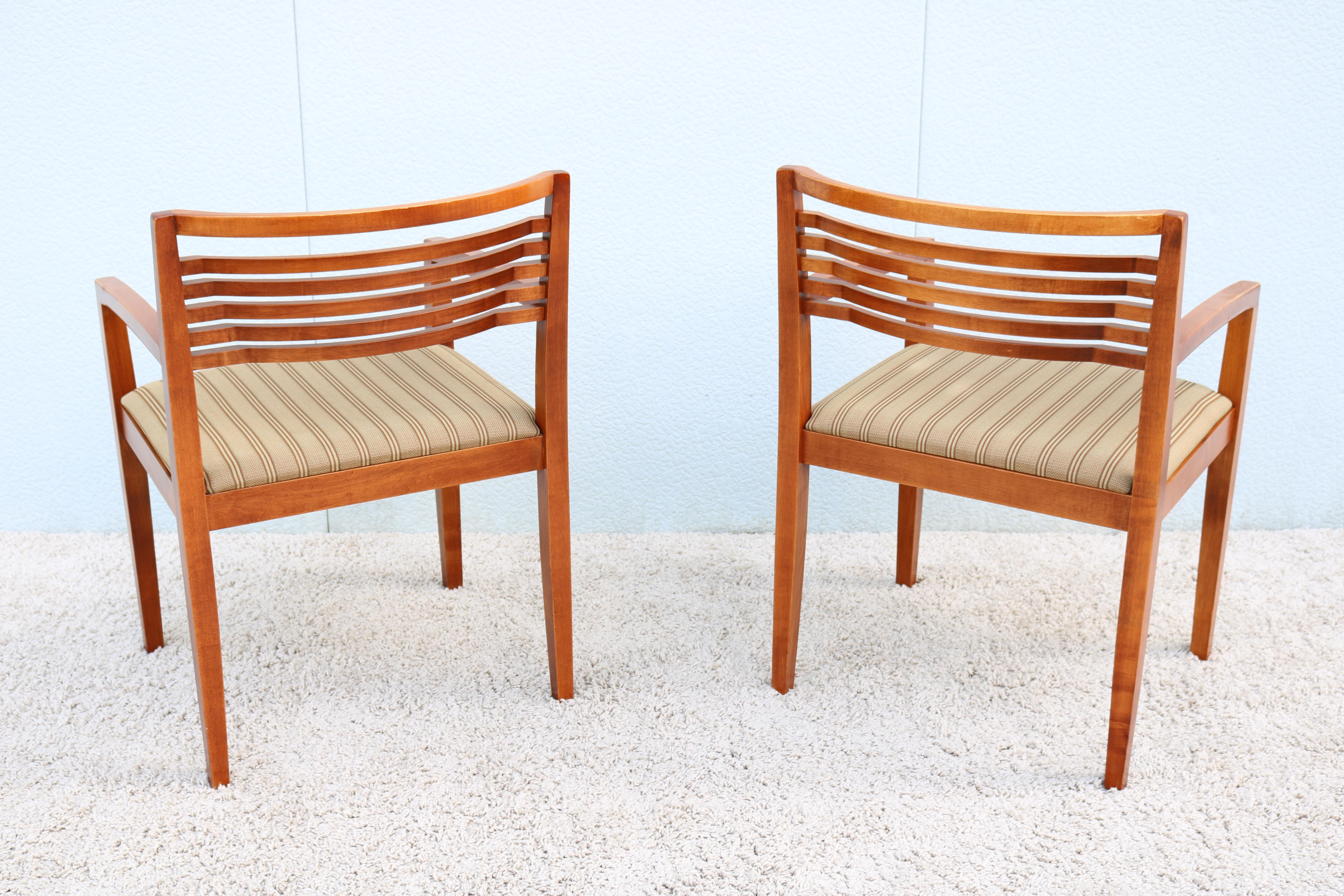 Modern Joseph and Linda Ricchio for Knoll Studio Ricchio Dining Chairs, a Pair In Good Condition In Secaucus, NJ