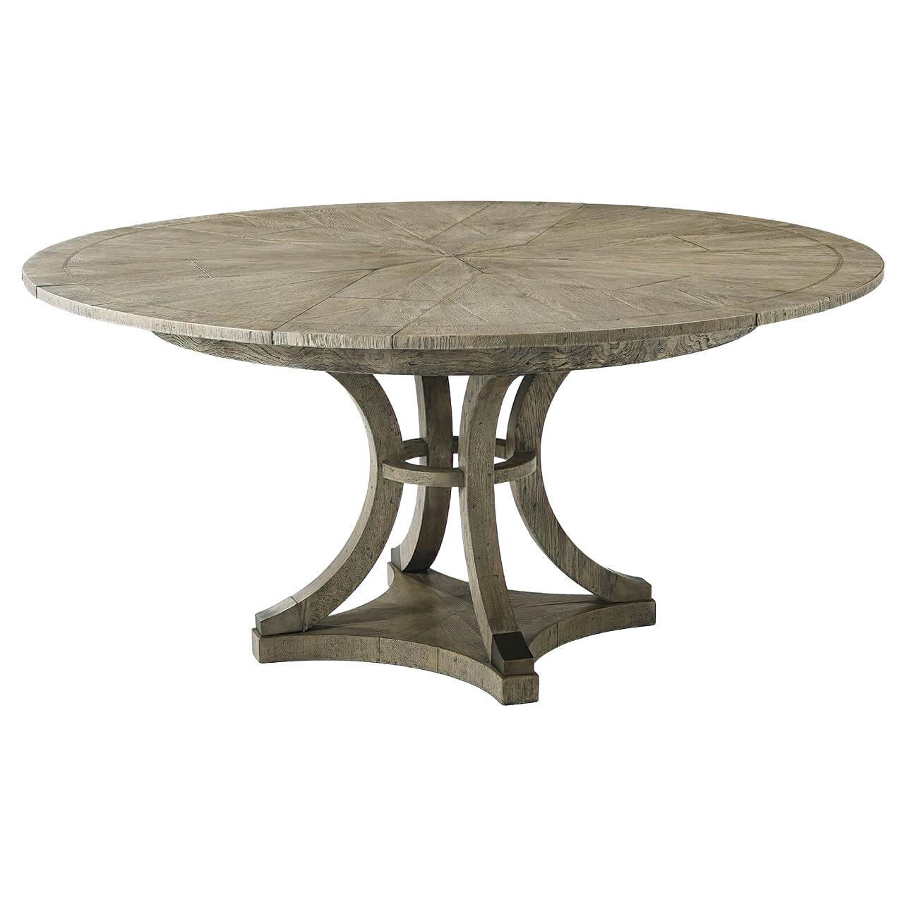 Modern Extending Greyed Oak Dining Table