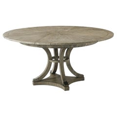 Table de salle à manger moderne en chêne grisé