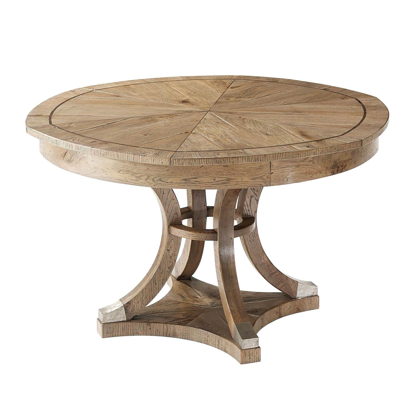 expandable round dining table for 6