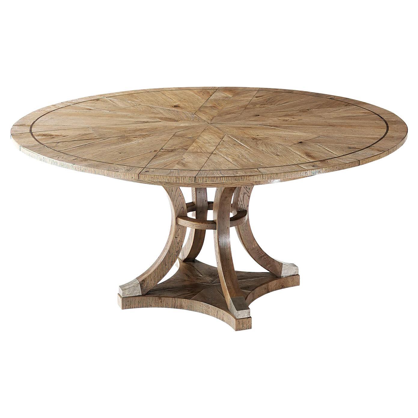 Modern Extending Round Dining Table For Sale