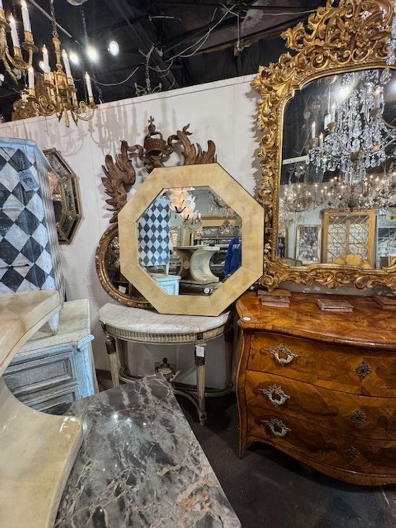 XXI secolo e contemporaneo Specchio ottagonale di design moderno Karl Springer in vendita