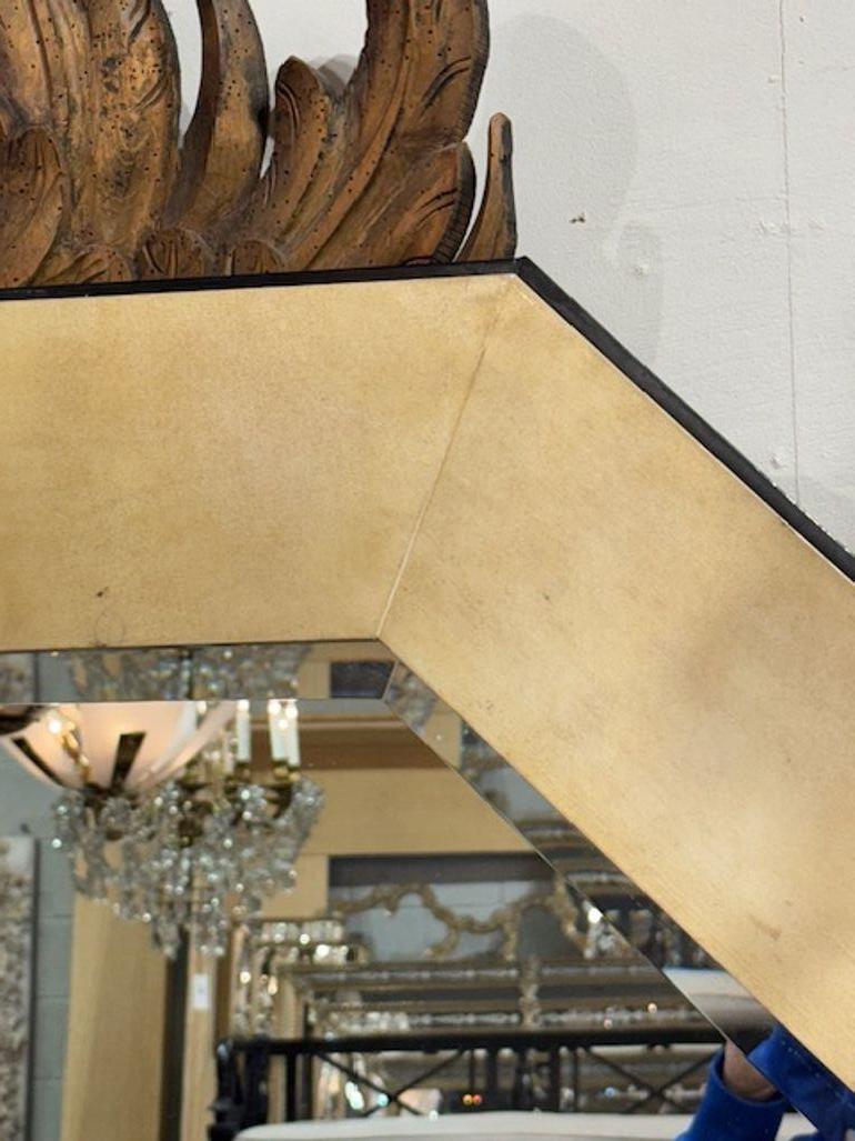 Specchio ottagonale di design moderno Karl Springer in vendita 3