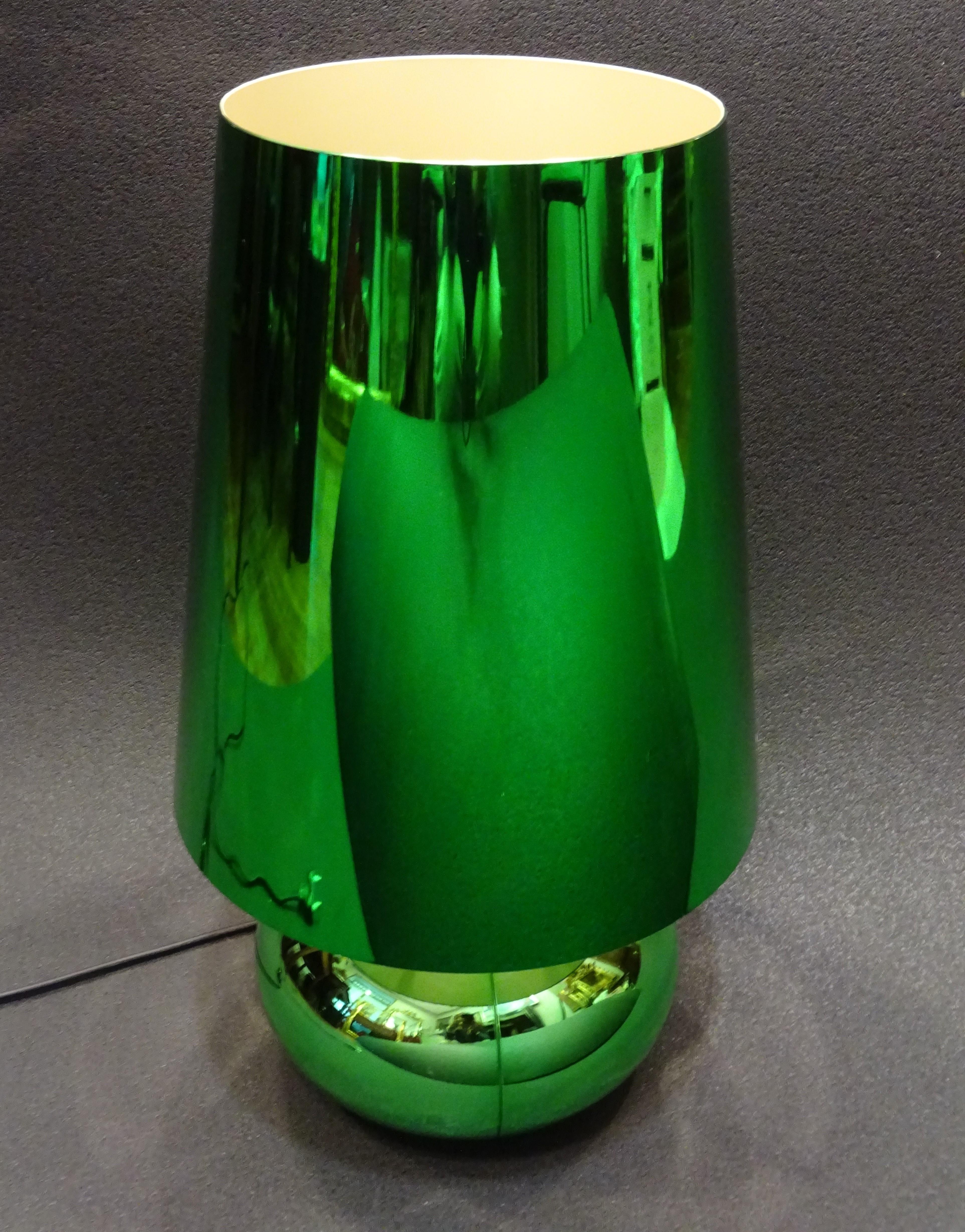 Fin du 20e siècle Kartell, Laviani, Cindy, lampe à poser vert métallisé brillant menthe, moderne