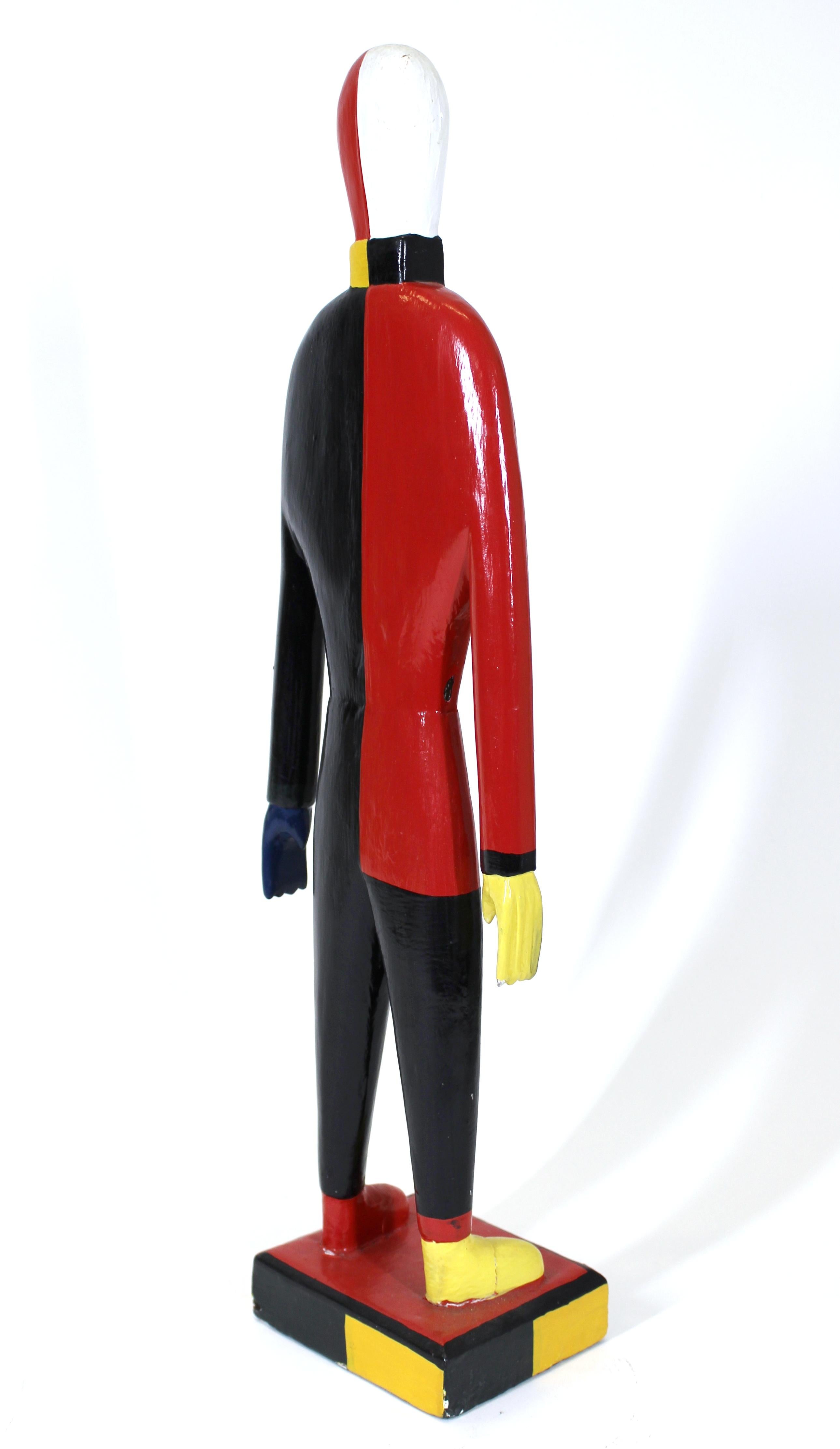 Late 20th Century Modern Kazimir Malevitch Sportsmen Painted Figure