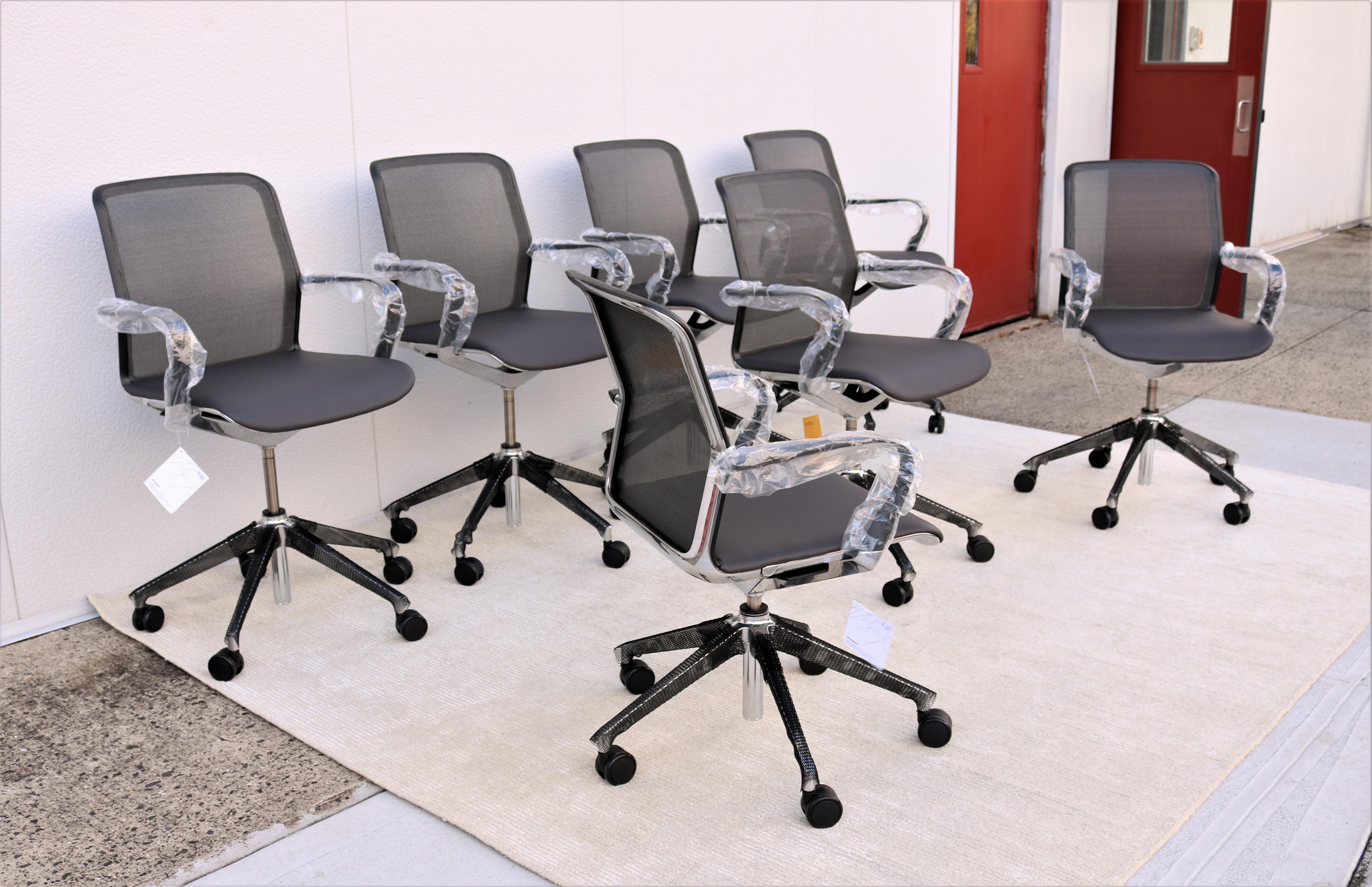 Modern Keilhauer Filo Ergonomic Conference Desk Chair with Mesh Back 'Brand New' For Sale 4