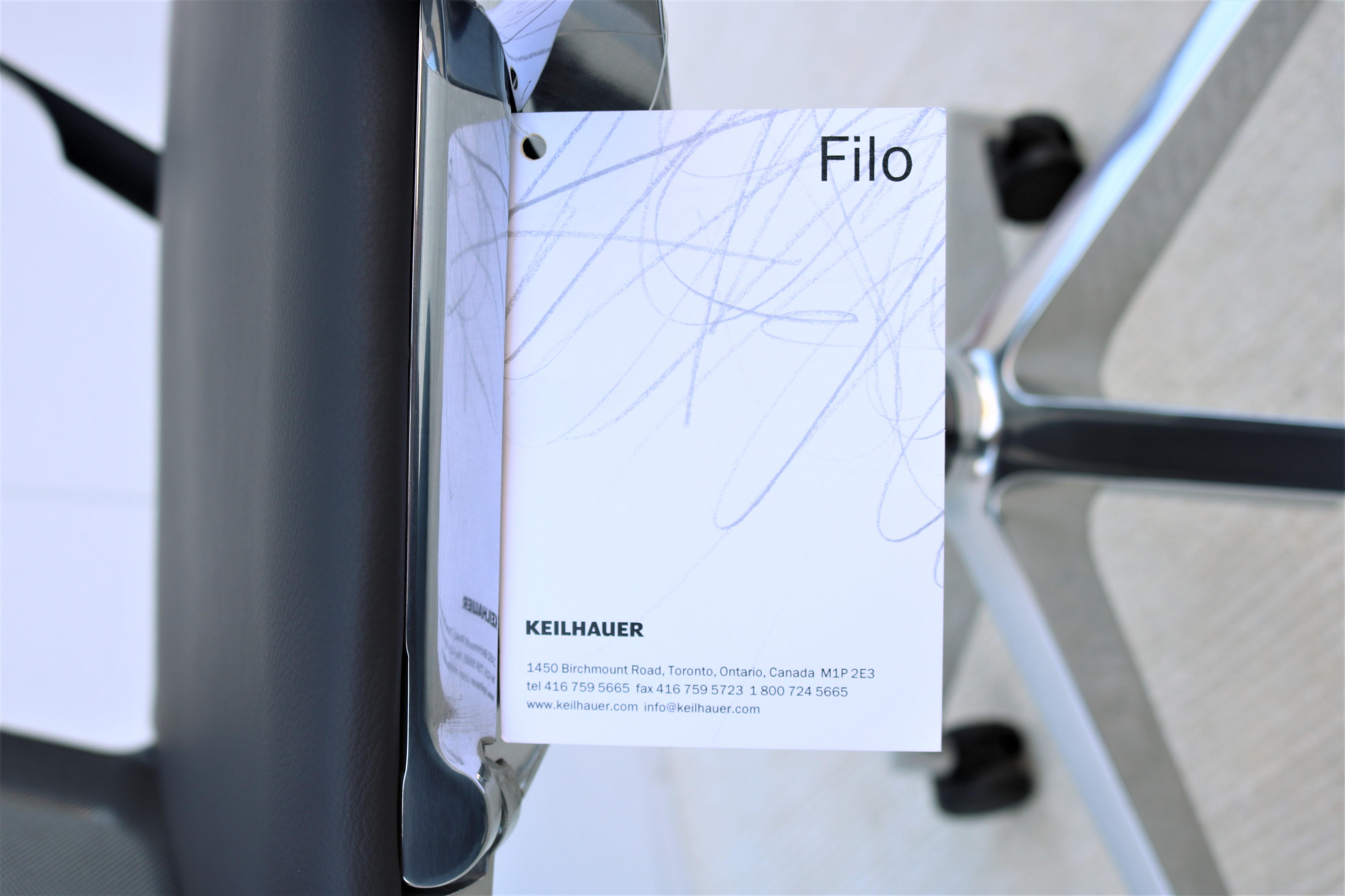 Chaise de conférence ergonomique moderne Keilhauer Filo avec dossier en maille (nouveauté) en vente 10