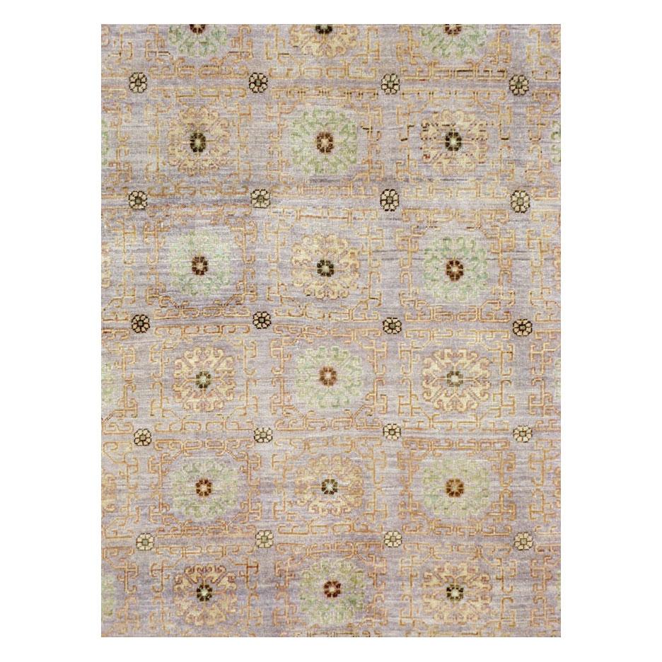 Afghan Modern Khotan Style Room Size Rug