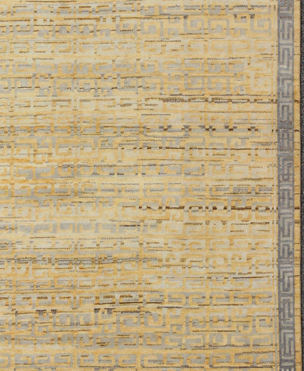 Modern Khotan rug, rug OB-103423824, country of origin / type: India / Modern, circa Early-21st Century.

Measures: 9'0 x 12'0.

 