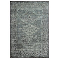 Tapis The Moderns/One à motifs géométriques dans diverses nuances de vert et de Brown