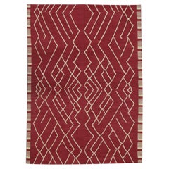 Tappeto Kilim moderno fatto a mano in stile geometrico scandinavo Rug & Kilim Area Rug