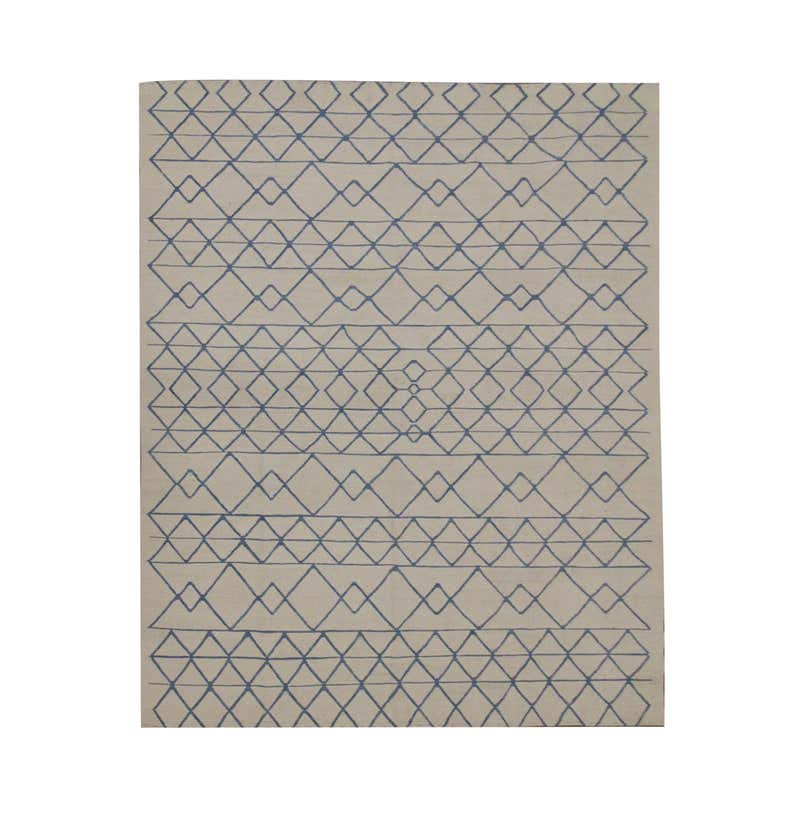 Nazmiyal Collection Cream Geometric Modern Distressed Rug. 9 ft 6 in x ...