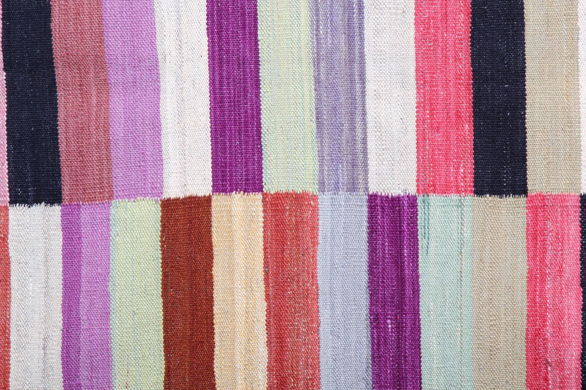 Afghan Modern Kilim Rugs, Handmade Striped Rug Carpet Kilims