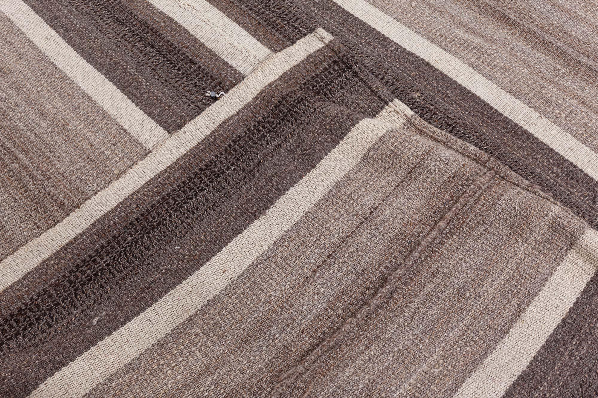 Modern Kilim Striped Rug by Doris Leslie Blau For Sale 1