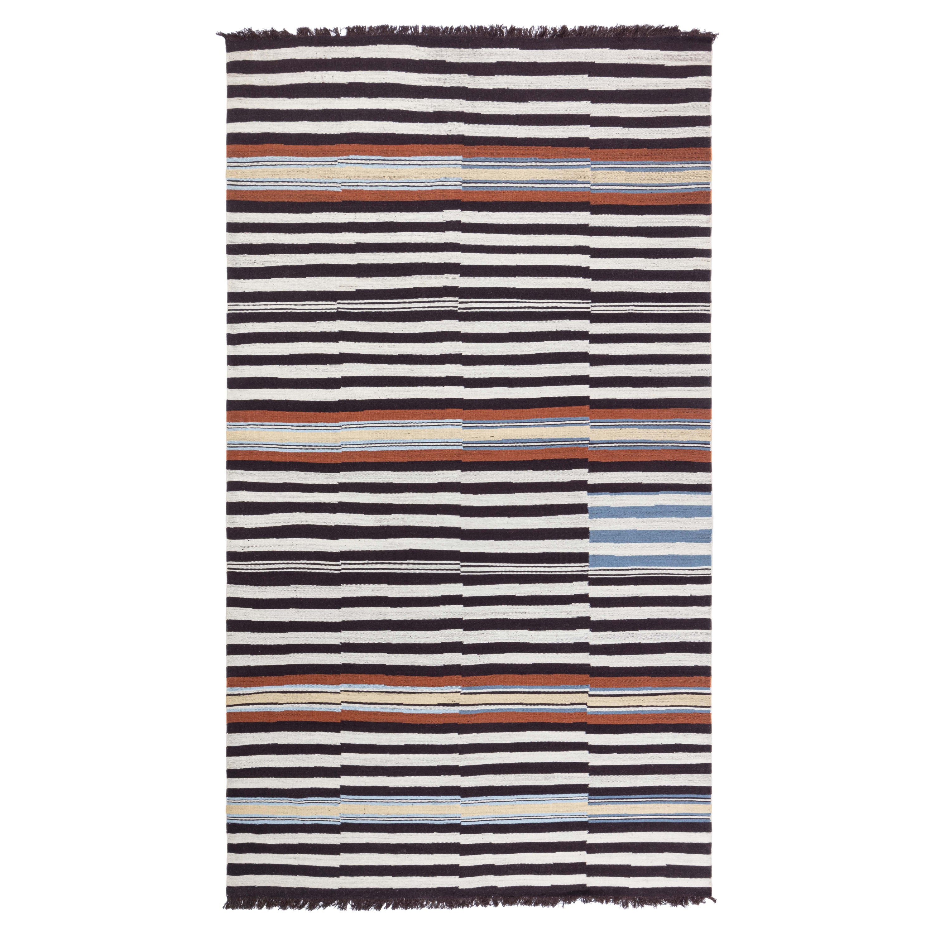 Modern Kilim Striped Rug Doris Leslie Blau
