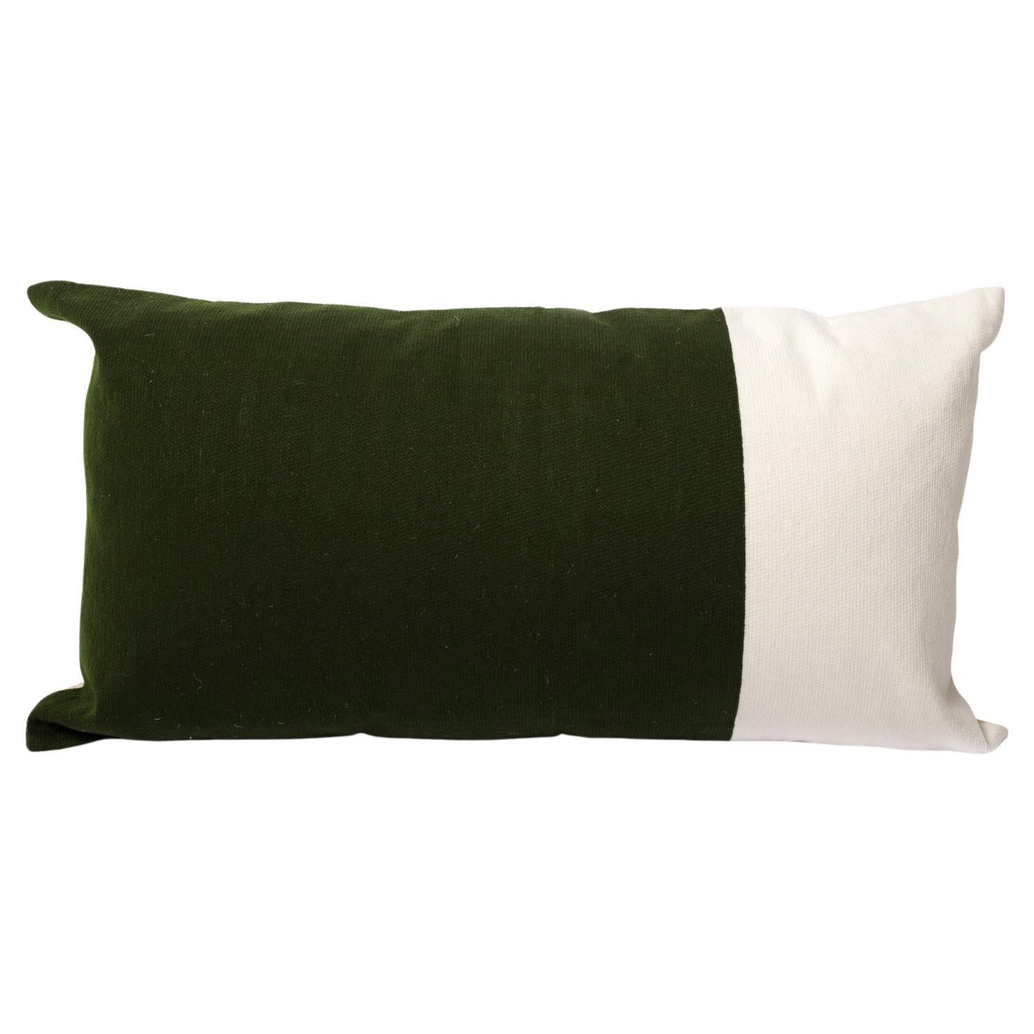 Scandinavian Modern Dark Green Round Leather Pillow For Sale at 1stDibs round leather pillows