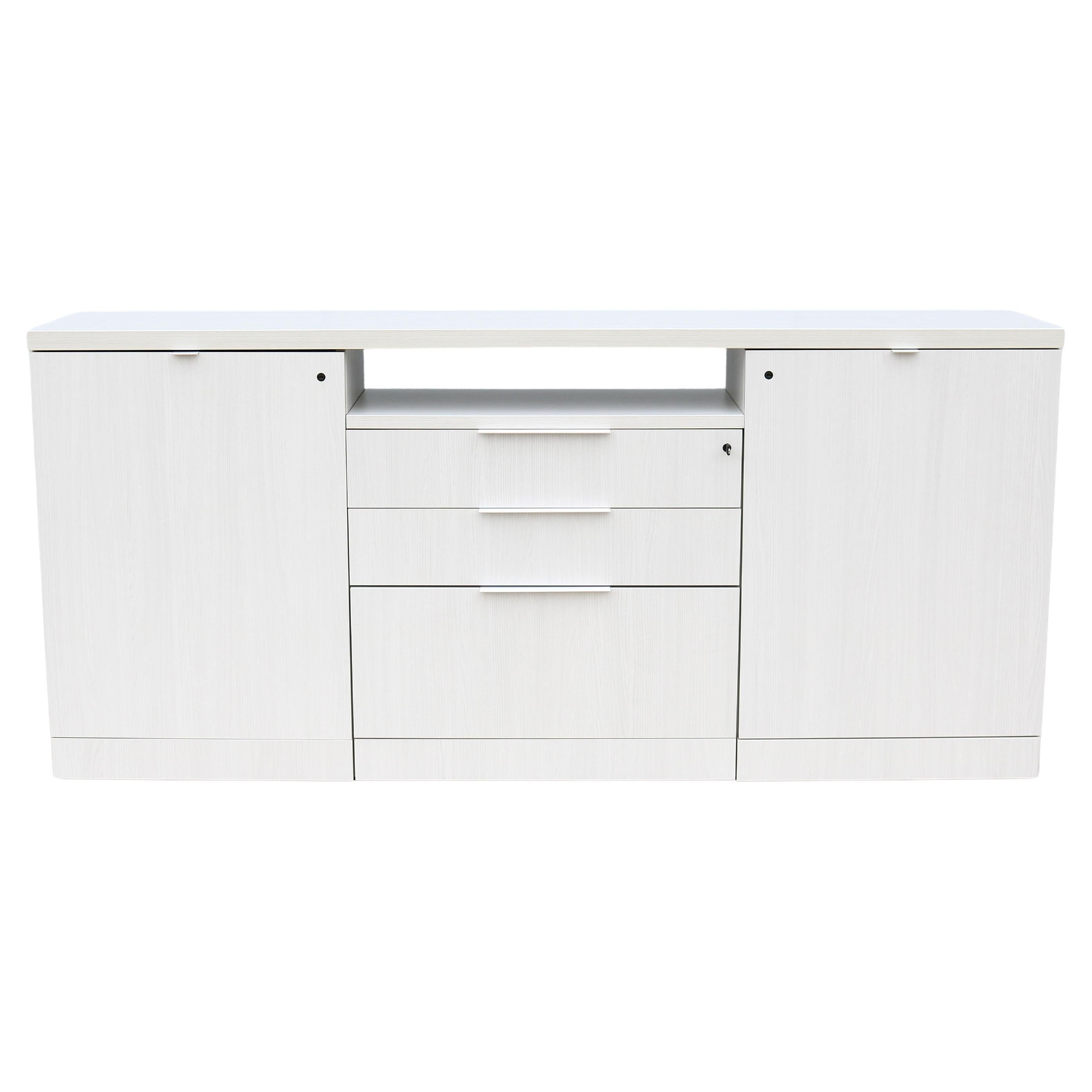Modern Knoll Reff Profiles Classic Credenza, Sideboard in Whitened Ash Laminate