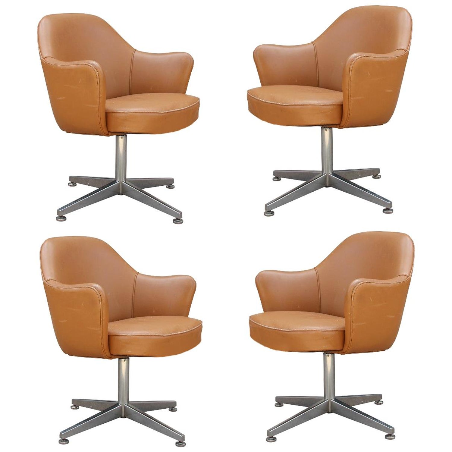 Acryloc Swivel Tulip Chair 1stdibs Mid Century Modern ...