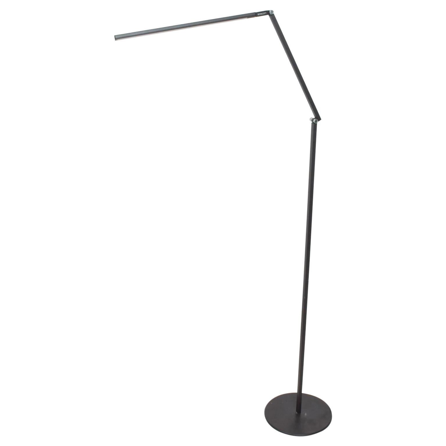 Modern Koncept Z Bar Slim Design Adjustable Floor Lamp For Sale at