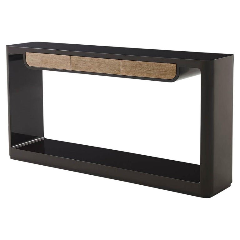 Console Lacquer Modern Lacquered Console For Sale at 1stDibs