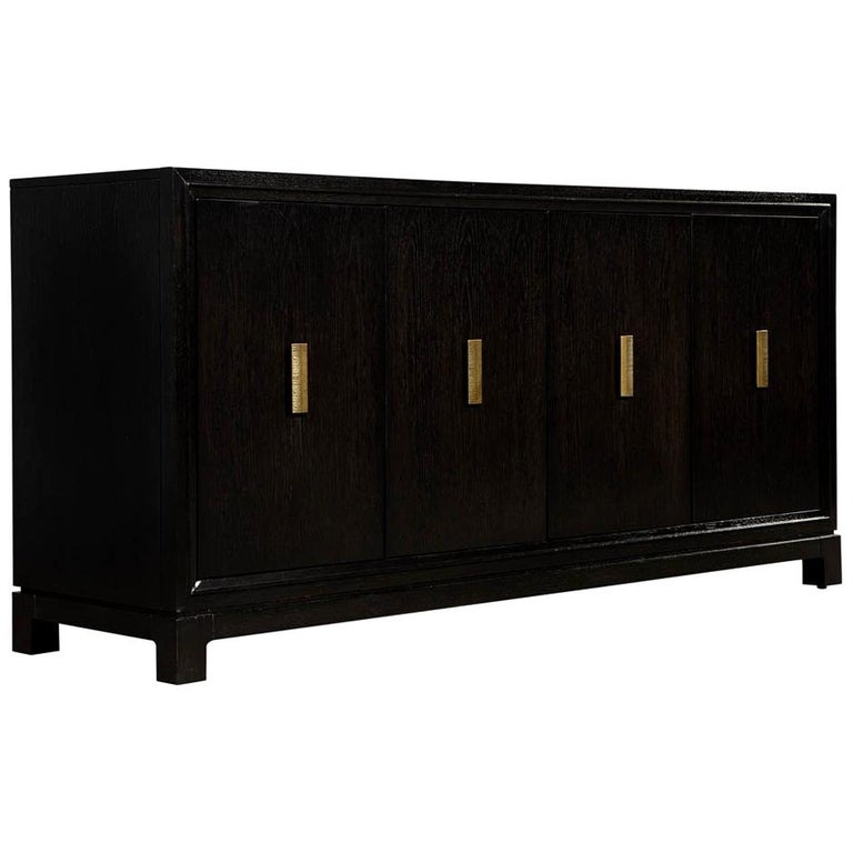 Modern Lacquered Oak Sideboard Buffet For Sale at 1stDibs