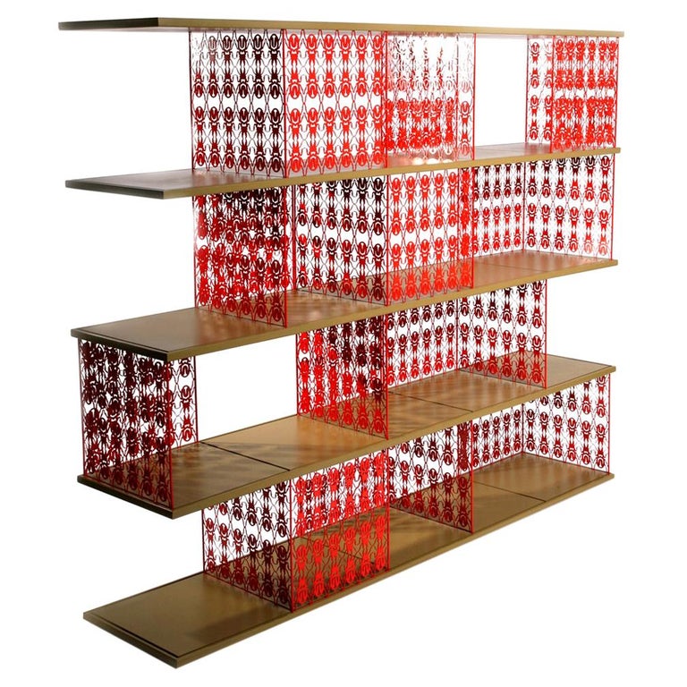 Timber Modular Beetle Bookcase Shelves, Modern Modular Shelving