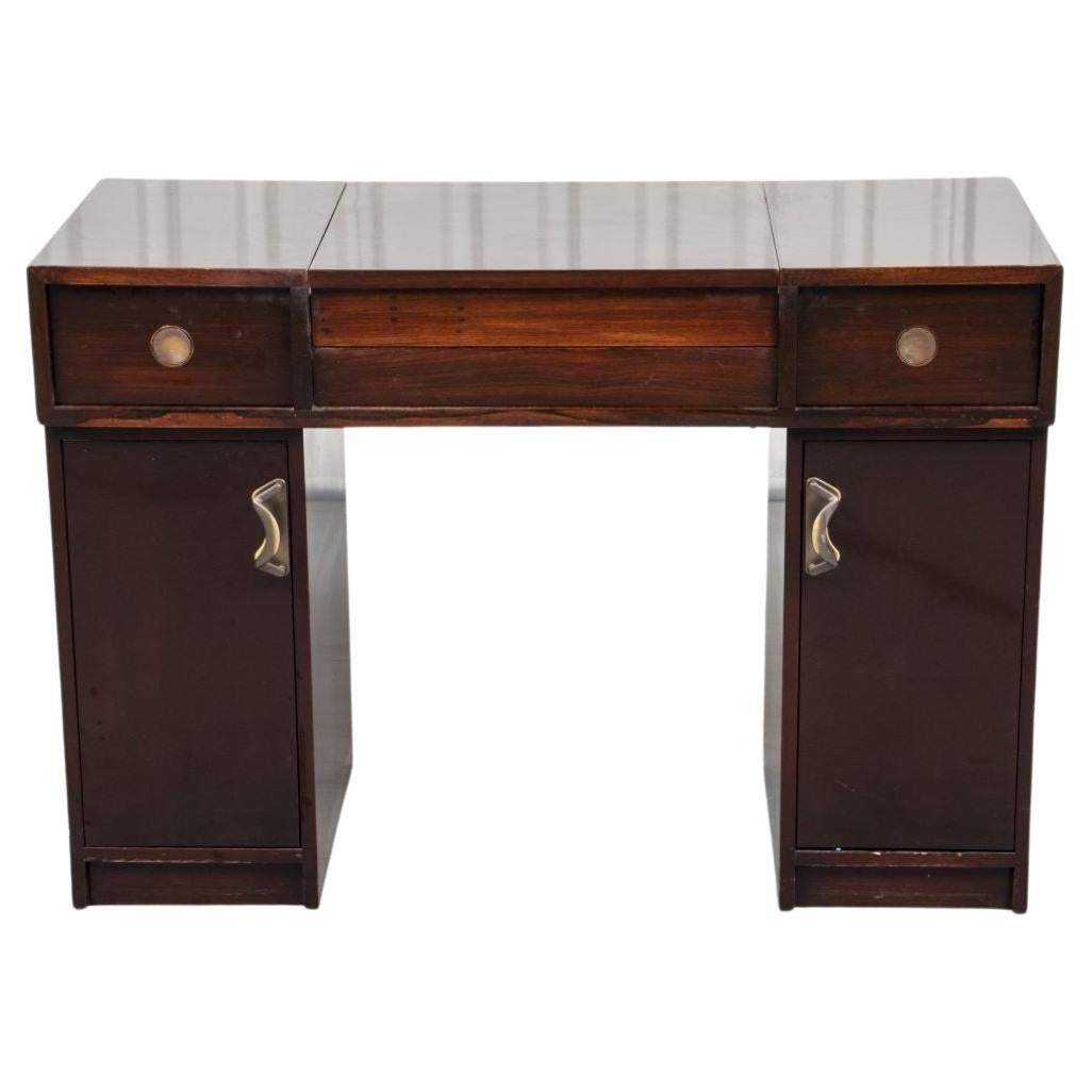 Modern Lacquered Wood Vanity Desk For Sale