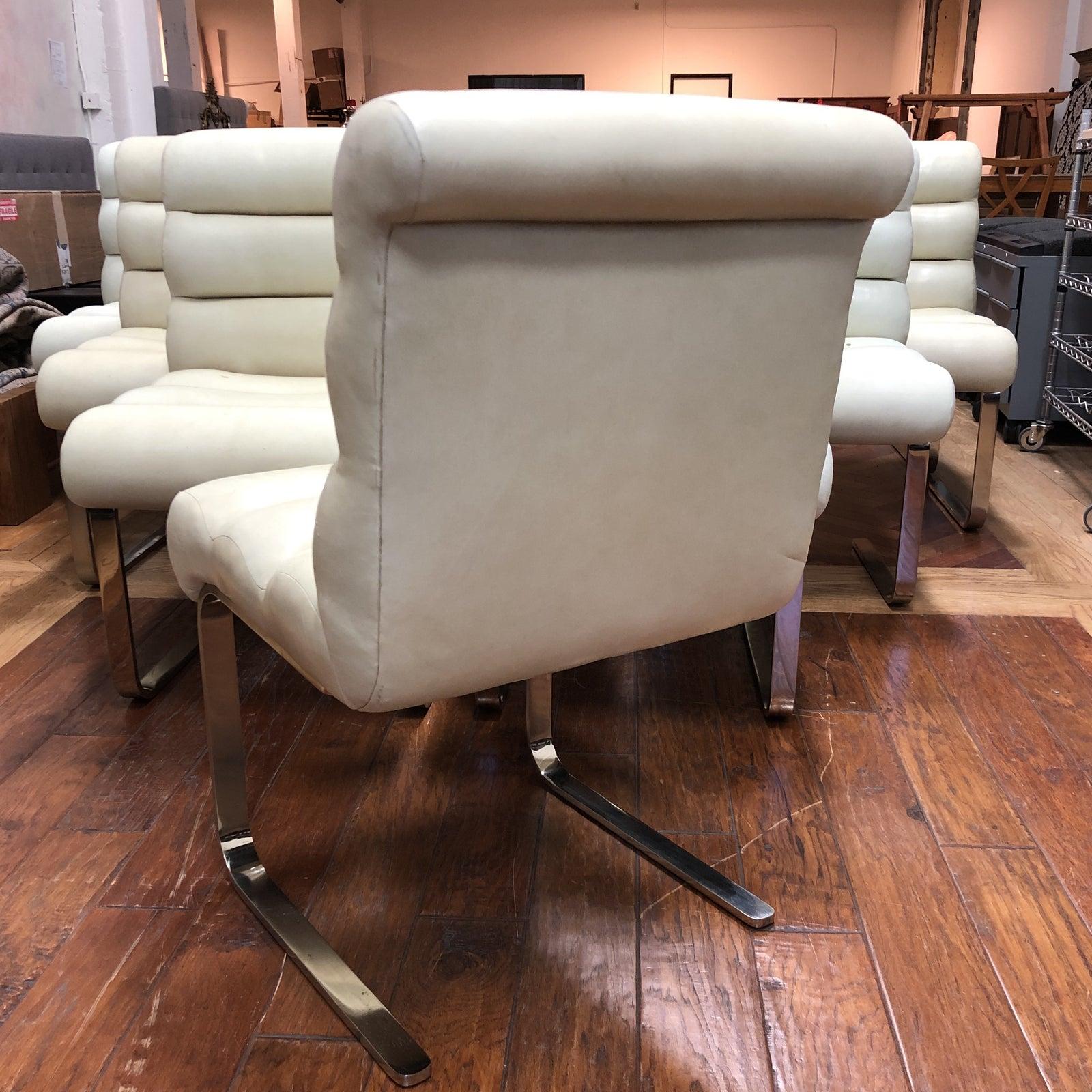 Modern Laguna Cantilever Chairs by Frank Mariani for Pace, a Set of Eight For Sale 1