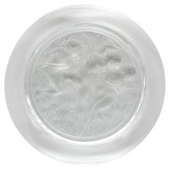 Modern Lalique Crystal Charger "the Three Graces"