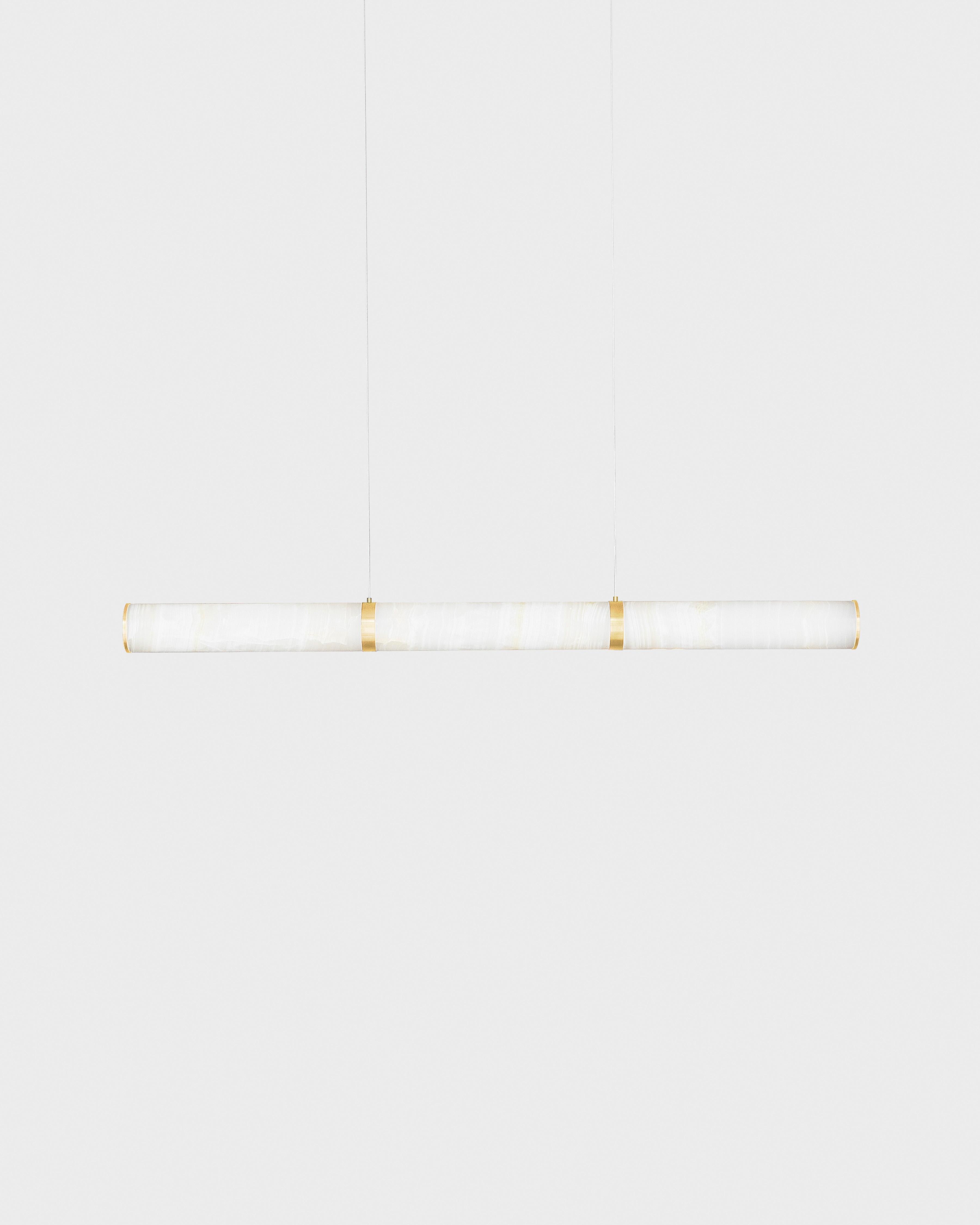 Modern Lamp 'Pars Horizontal' by Anour, Browned Brass, Mix Onyx en vente 3