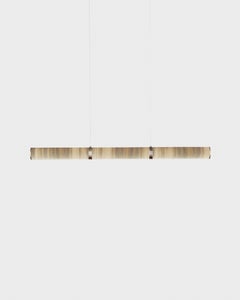 Modern Lamp 'Pars Horizontal' by Anour, Browned Brass, Mix Onyx