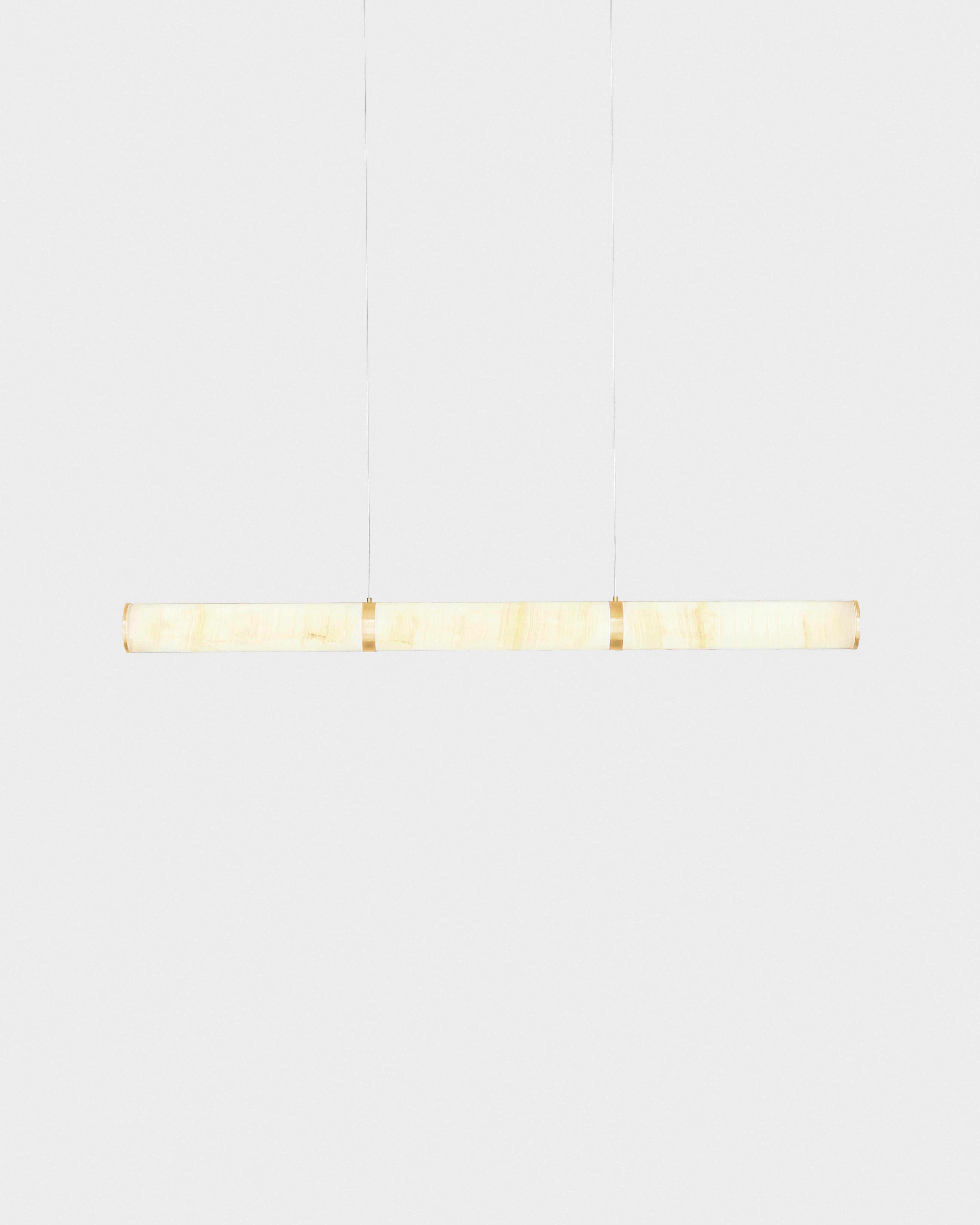 Modern Lamp 'Pars Horizontal' by Anour, Browned Brass, Mix Onyx en vente 2