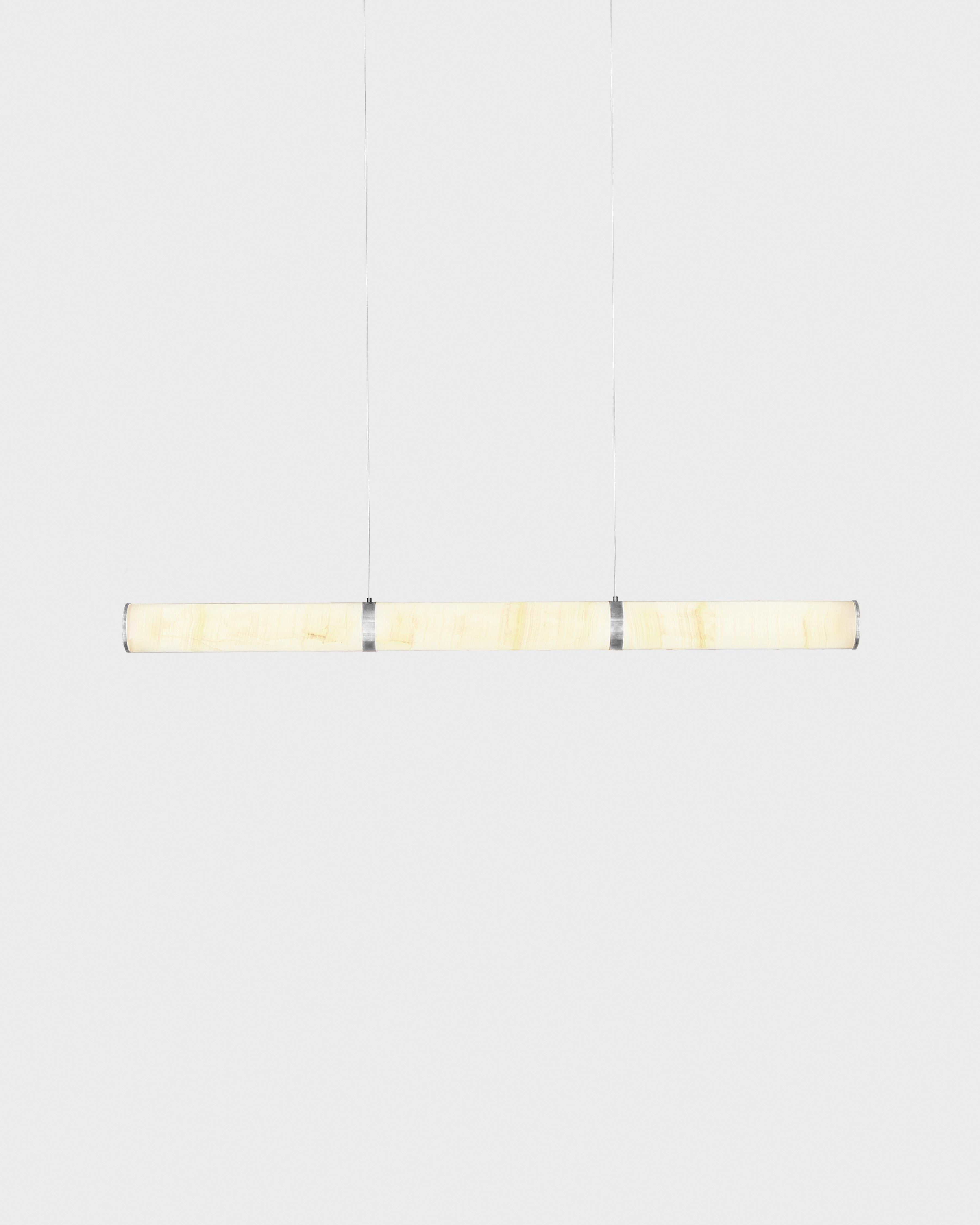 Modern Lamp 'Pars Horizontal' by Anour, Brushed Brass, Mix Onyx en vente 6