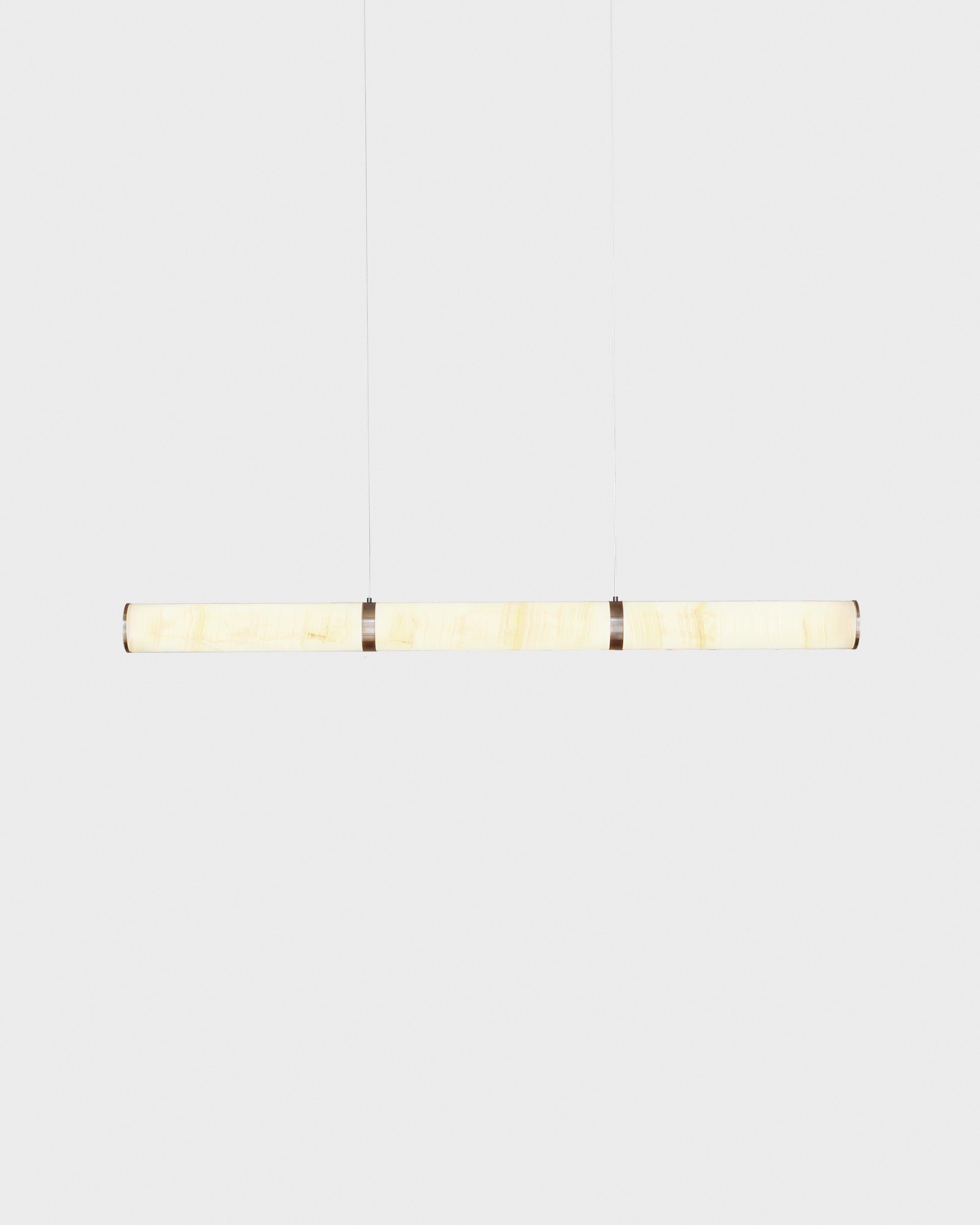 Modern Lamp 'Pars Horizontal' by Anour, Brushed Brass, Mix Onyx en vente 8