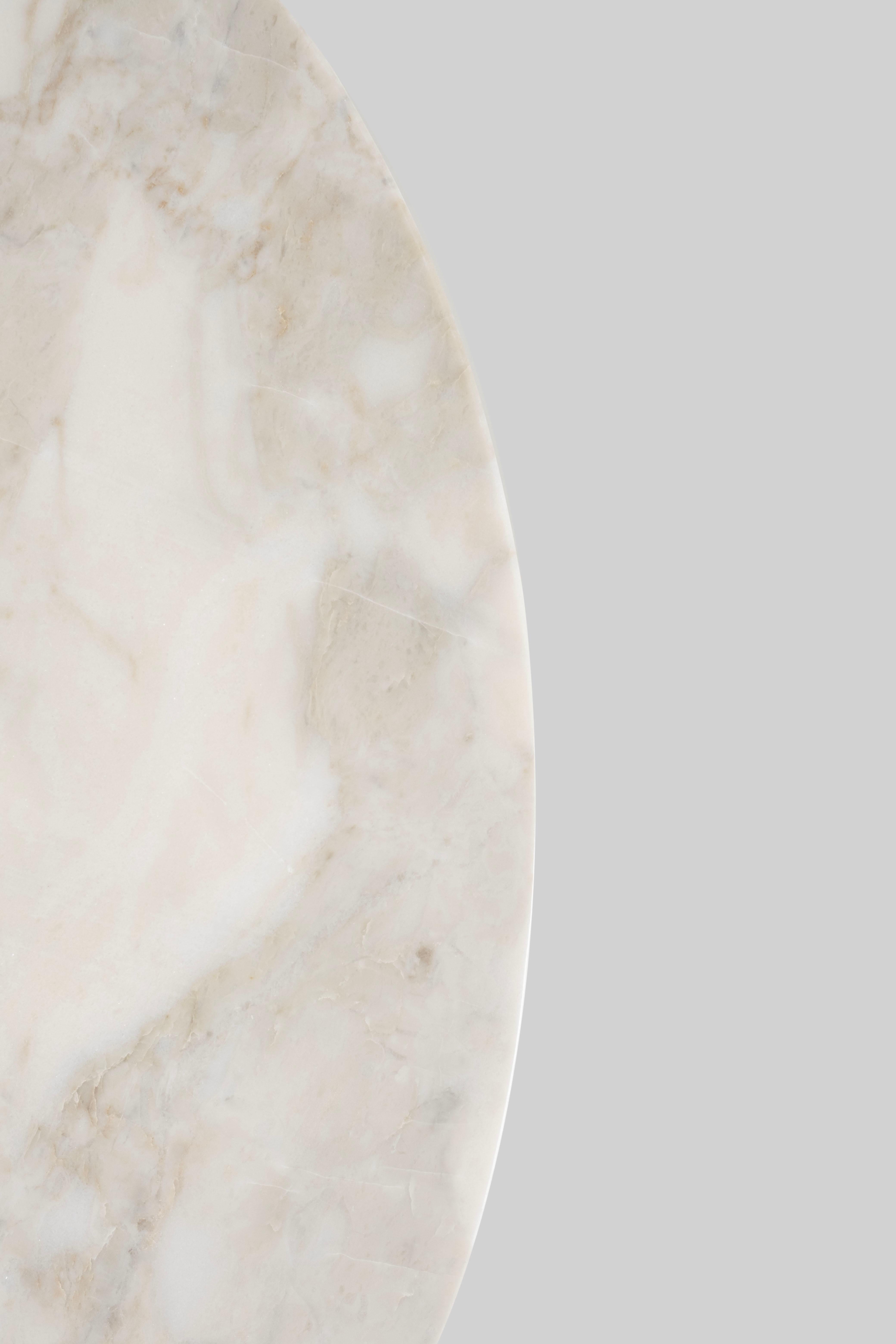 Modern Landscape Side Tables Calacatta Oro Marble Handmade Portugal Greenapple For Sale 6