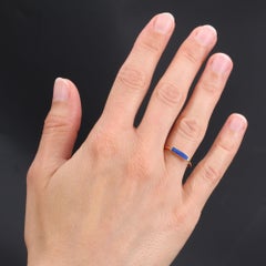 Modern Lapis Lazuli 18 Karat Yellow Gold Ring