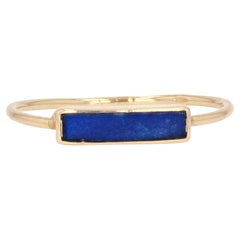 Modern Lapis Lazuli 18 Karat Yellow Gold Ring
