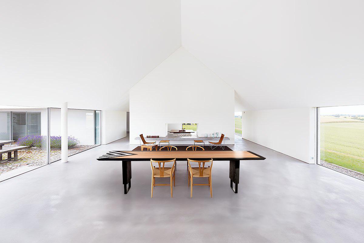 modern 10 person dining table