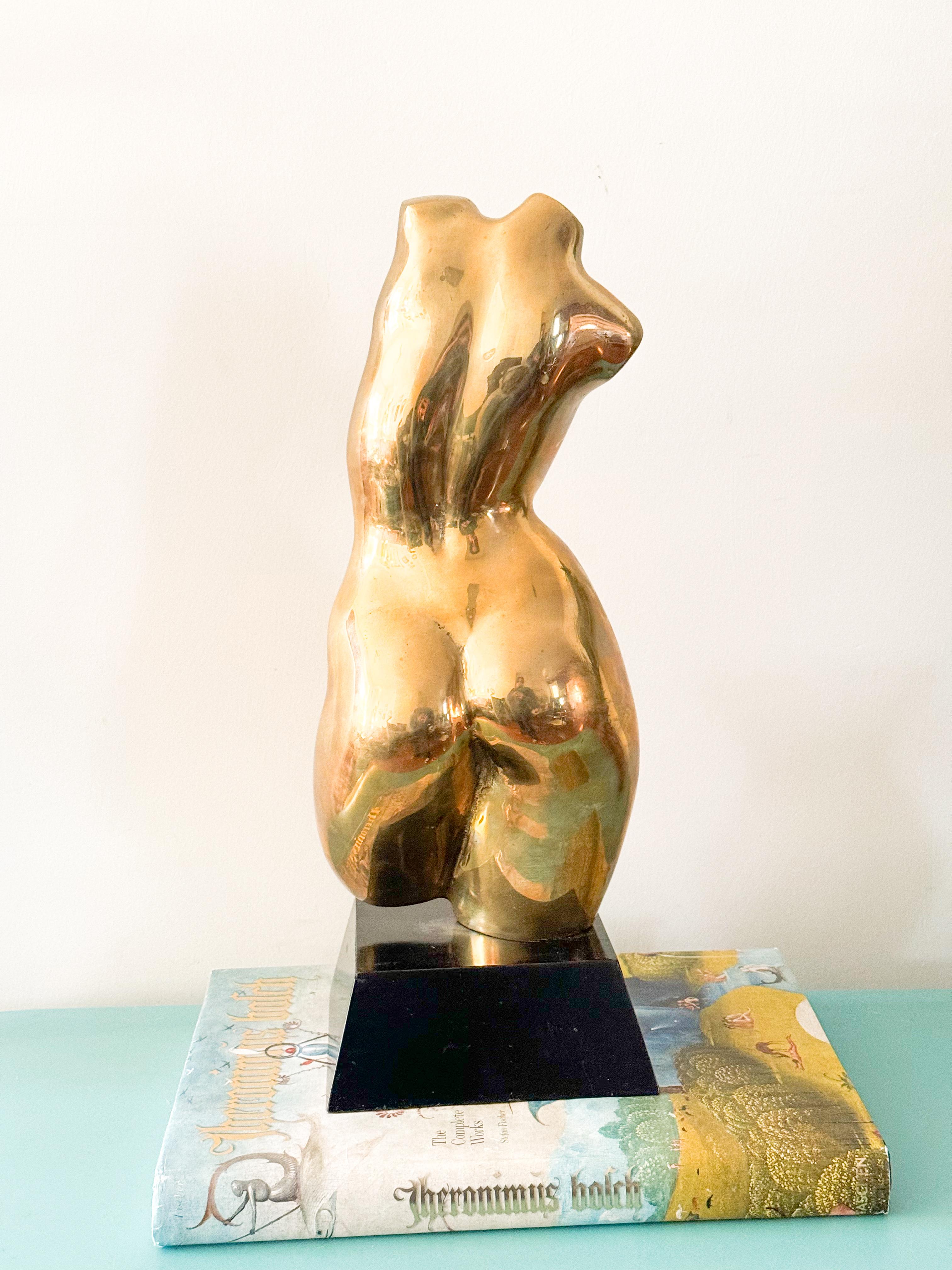 Unknown Modern Large Nude Female Figure Torso Bust Sculpture Mid Century Modern
