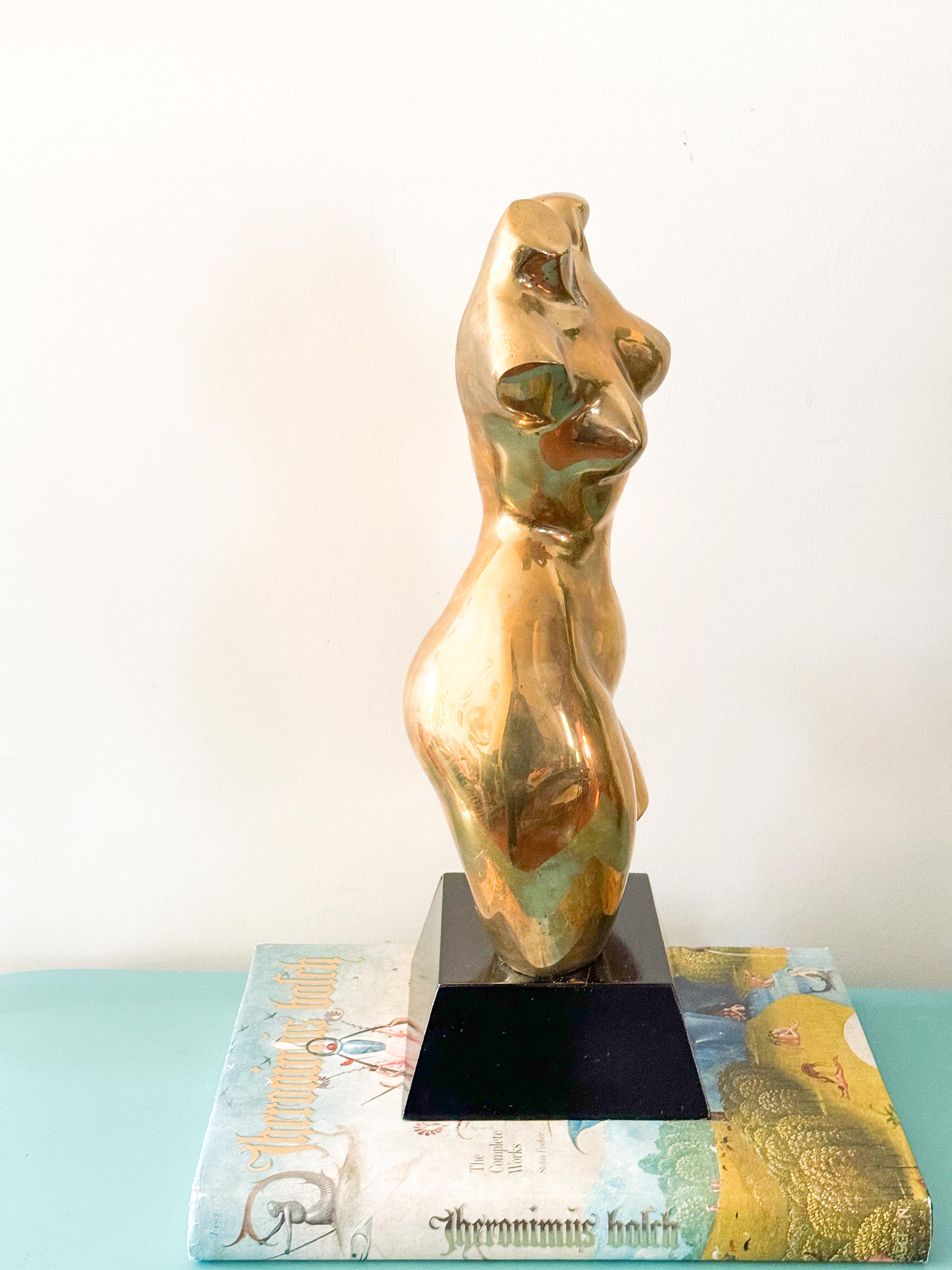Modern Large Nude Female Figure Torso Bust Sculpture Mid Century Modern In Good Condition In Toronto, CA