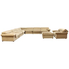 Modern Large Sofa Sectional Erasmo by Tobia Scarpa B&B Italia, 1970s