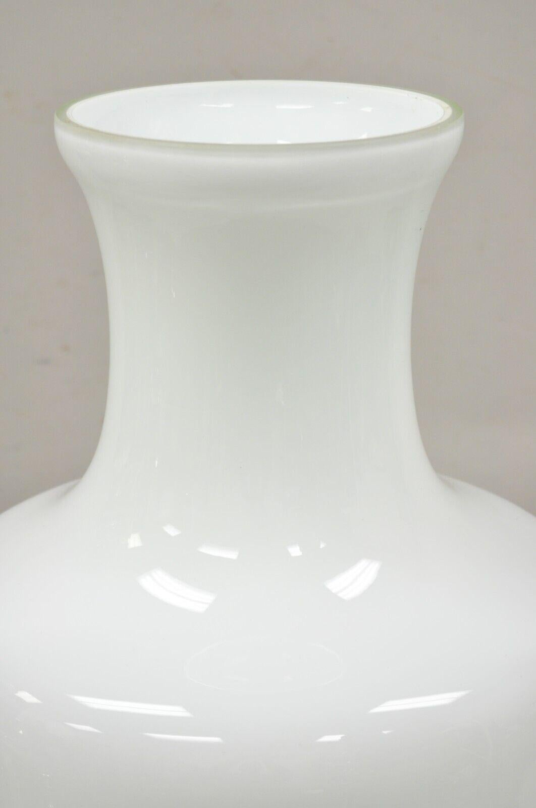 tall white floor vase