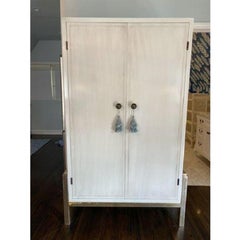 Modern Laura Kirar for Baker Modern Teabox Ivory Lacquer Cabinet Custom Dry Bar