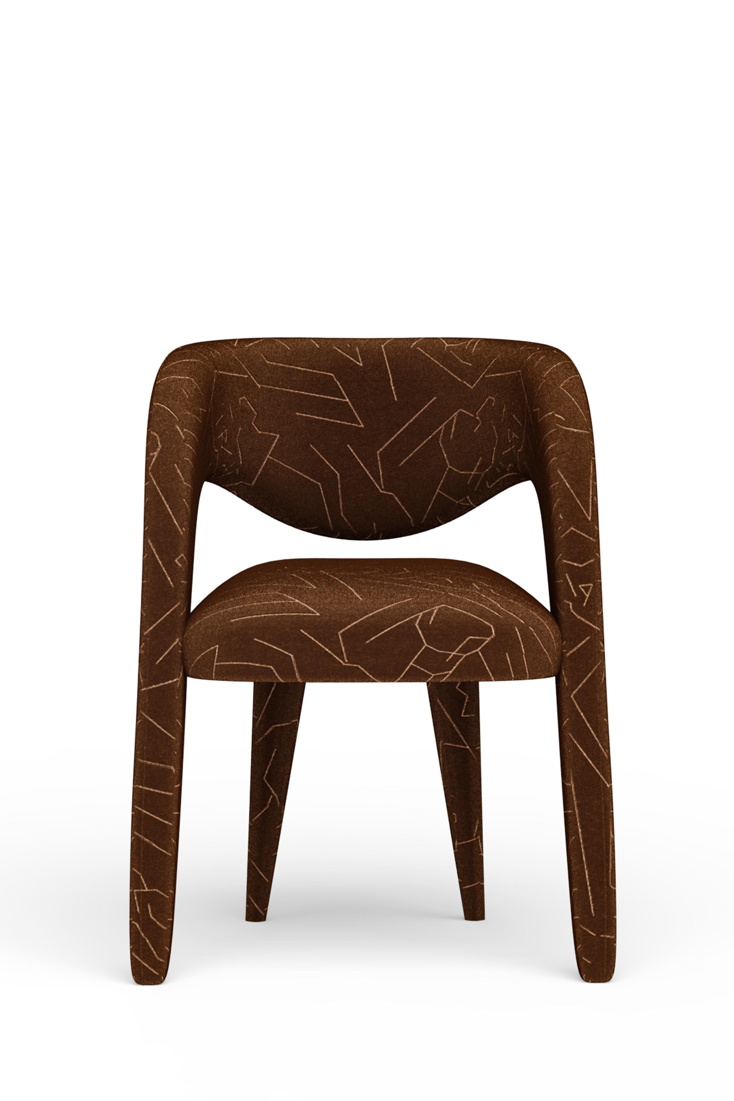 Sillas de Comedor Modernas Laurence, Jacquard DEDAR Borgoña, Hechas a Mano Greenapple Hecho a mano en venta