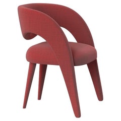 Modern Laurence Dining Chairs, DEDAR Red Wool, Handmade Portugal by Greenapple