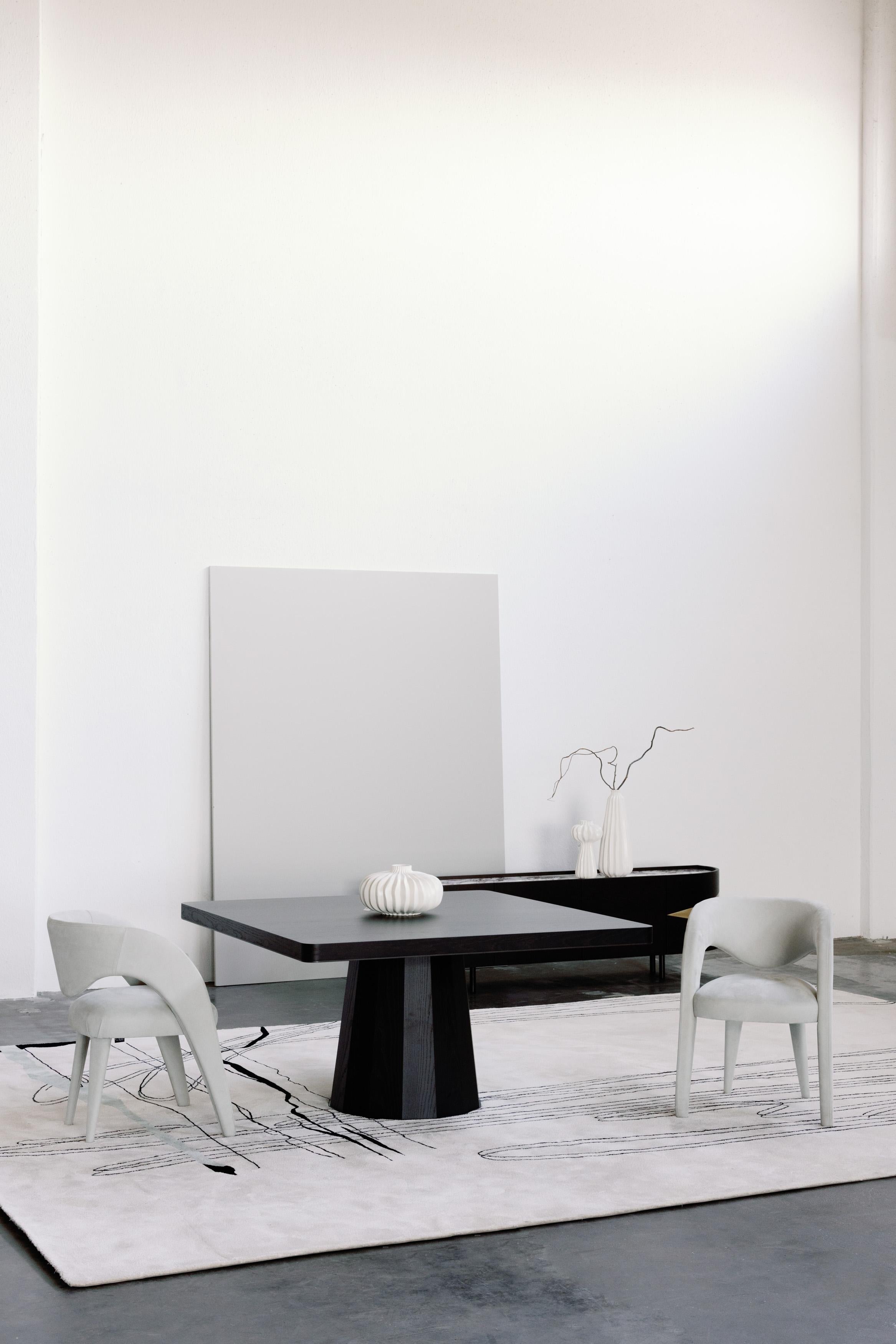 Chaises de salle à manger Laurence, taille XL, cuir, fabriquées à la main au Portugal par Greenapple en vente 4