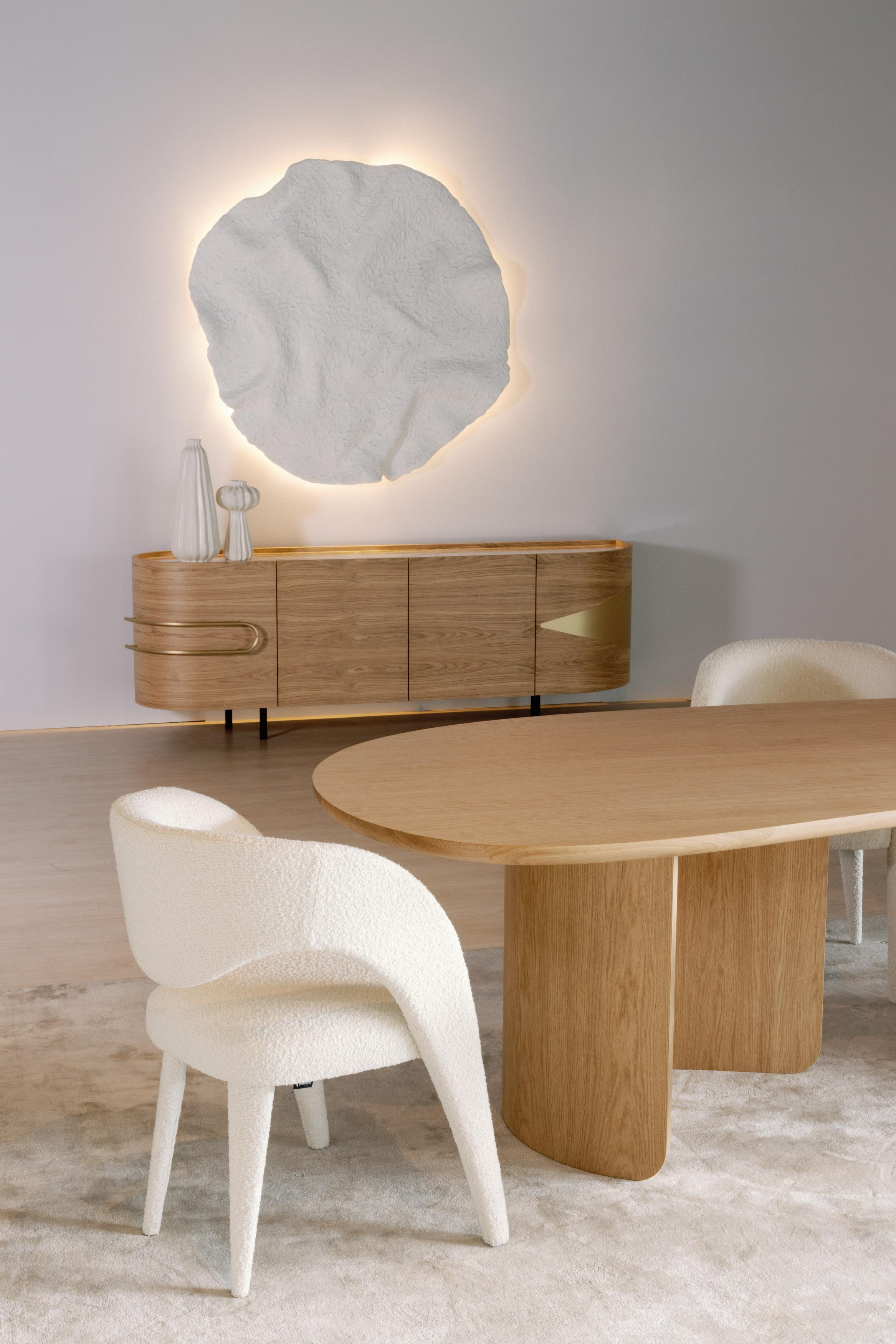 Moderne Laurence-Esszimmerstühle, Nubuck-Leder, handgefertigt Portugal von Greenapple im Angebot 10